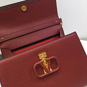 VALENTINO Vsling Handbag Wine Red 2829 Size 30.5 X 14 X 21 cm - 4