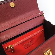 VALENTINO Vsling Handbag Wine Red 2829 Size 30.5 X 14 X 21 cm - 6