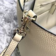 Valentino Tote Gold Stud White 0970B Size 33 × 14 × 26 cm - 6