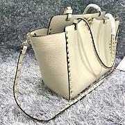 Valentino Tote Gold Stud White 0970B Size 33 × 14 × 26 cm - 3