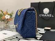 Chanel Denim Fabric Washed Retro Craft Size 36 cm - 6