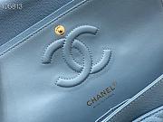 Chanel Flap Bag Gold-tone Metal Caviar Leather Blue 880780 Size 25cm - 6