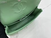 Chanel Flap Bag Gold-tone Metal Caviar Leather Green 880780 Size 25cm - 2