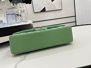 Chanel Flap Bag Gold-tone Metal Caviar Leather Green 880780 Size 25cm - 3