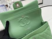 Chanel Flap Bag Gold-tone Metal Caviar Leather Green 880780 Size 25cm - 5