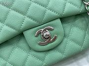 Chanel Flap Bag Gold-tone Metal Caviar Leather Green 880780 Size 25cm - 6