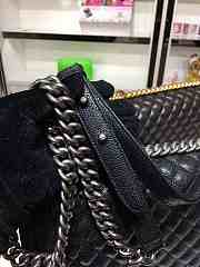 Chanel LeBoy Caviar Handbag Silver Hardware 30cm - 2