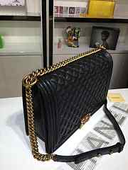 Chanel LeBoy Caviar Handbag Gold Hardware 30cm - 3