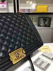 Chanel LeBoy Caviar Handbag Gold Hardware 30cm - 6