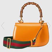 Gucci Top Handle Bag In Orange Leather 675797 Size 21 x 15 x 7 cm - 6