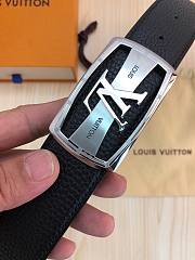 LV Belt Silver Size 3.8 cm - 2