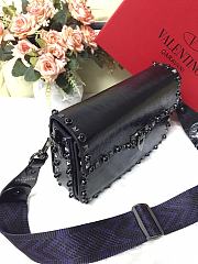 Valentino Roman Stud Smooth Leather Bag Size 26 × 7 × 16 cm  - 4