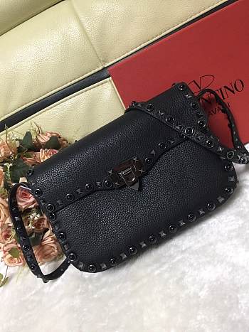 Valentino Roman Stud Calfskin Bag Size 26 × 7 × 16 cm