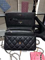 Chanel WOC Caviar AP2400 Black Size 19 cm - 5