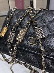 Chanel WOC Caviar AP2400 Black Size 19 cm - 2