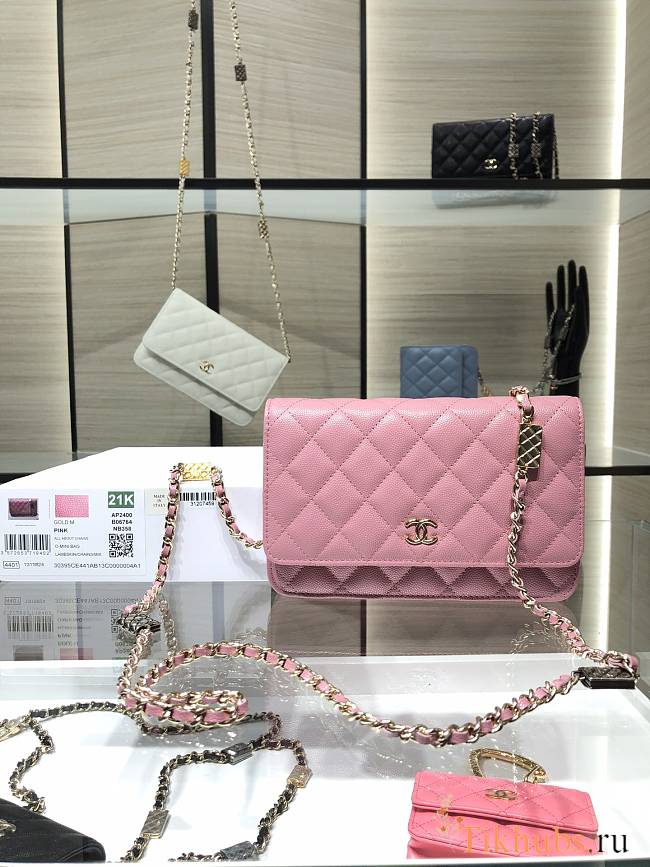 Chanel WOC Caviar AP2400 Pink Size 19 cm - 1