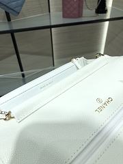 Chanel WOC Caviar AP2400 White Size 19 cm - 4