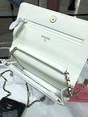 Chanel WOC Caviar AP2400 White Size 19 cm - 6