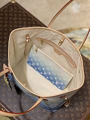 LV NEVERFULL Medium Handbag Blue M45678 Size 32x29x17cm - 6