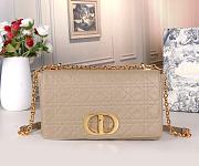 Dior Caro Beige Gold Hardware Size 28x17x9cm - 1