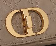 Dior Caro Beige Gold Hardware Size 28x17x9cm - 5