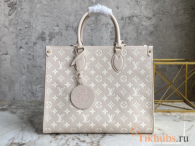 LV Onthego Beige Pink yellow Size 35 x 27 x 14 cm - 1