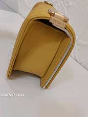 Chanel Leboy Grain Calfskin Yellow 01 67086 Size 25 cm - 6