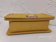 Chanel Leboy Grain Calfskin Yellow 01 67086 Size 25 cm - 5