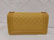 Chanel Leboy Grain Calfskin Yellow 01 67086 Size 25 cm - 2