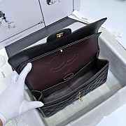 Modishbags Flap Bag Caviar in Black 30cm with Gold Hardware - 4