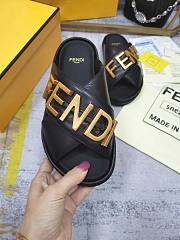 Fendi Black leather Slippers - 4