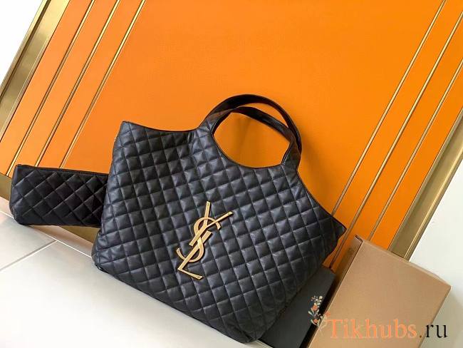 YSL Icare Maxi Shopping Bag Lambskin 58x43x8cm - 1