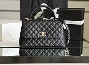 Chanel Coco Handle Black Cavier Gold Hardware 29x12x12cm - 1