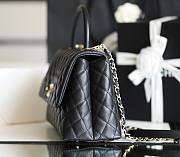 Chanel Coco Handle Black Cavier Gold Hardware 29x12x12cm - 4