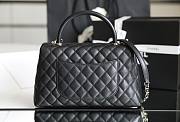 Chanel Coco Handle Black Cavier Gold Hardware 29x12x12cm - 3