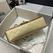 Chanel Flap Bag Lambskin Gold Color GHW 1112 Size 25 cm - 2