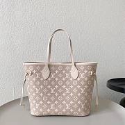 LV Neverfull Kaki and Beige 32x28x15cm - 2