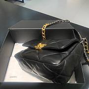 Chanel 19 Flap Bag Black Gold Hardware 26cm - 2