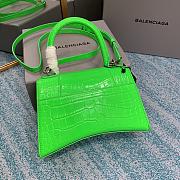 Balenciaga Hourglass Crocodile Green 23cm - 6