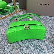 Balenciaga Hourglass Crocodile Green 23cm - 3