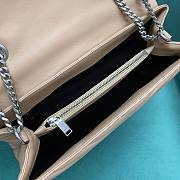 YSL Loulou Beige Silver Hardware 31x10x23cm - 5