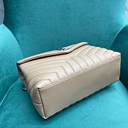 YSL Loulou Beige Silver Hardware 31x10x23cm - 2