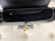 Dior Saddle Black Patent 25x6x20cm - 2