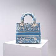 Dior Lady D-lite Blue 24x20x11cm - 6