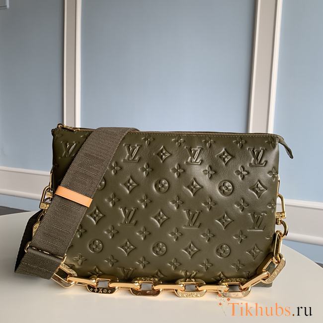 LV Coussin Khaki 34x24x12cm - 1