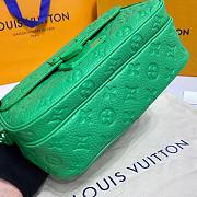 LV S Lock Messenger Green Bag 22x18x8cm - 4