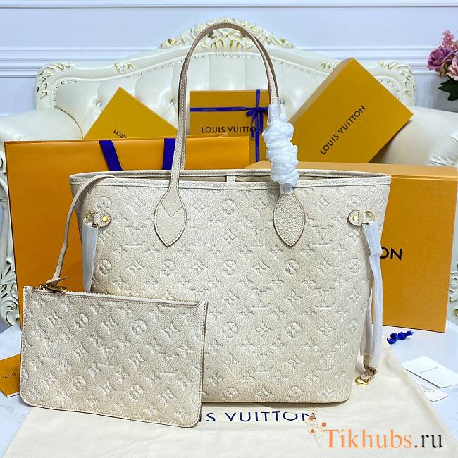 LV Neverfull Pale Beige 31x28x14cm - 1