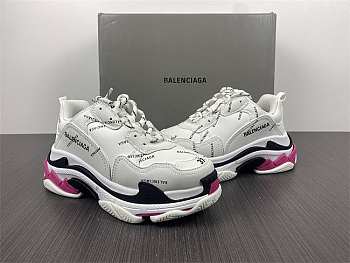 Balenciaga Triple S Black Sneaker White Pink Black