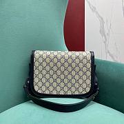 Gucci 1955 Horsebit Black Shoulder Bag Size 25 x 18 x 8 cm - 4