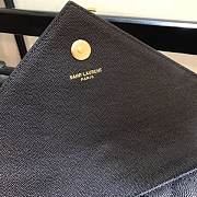 YSL Envelope Large Black Cavier Gold Hardware 31x21x8cm - 2